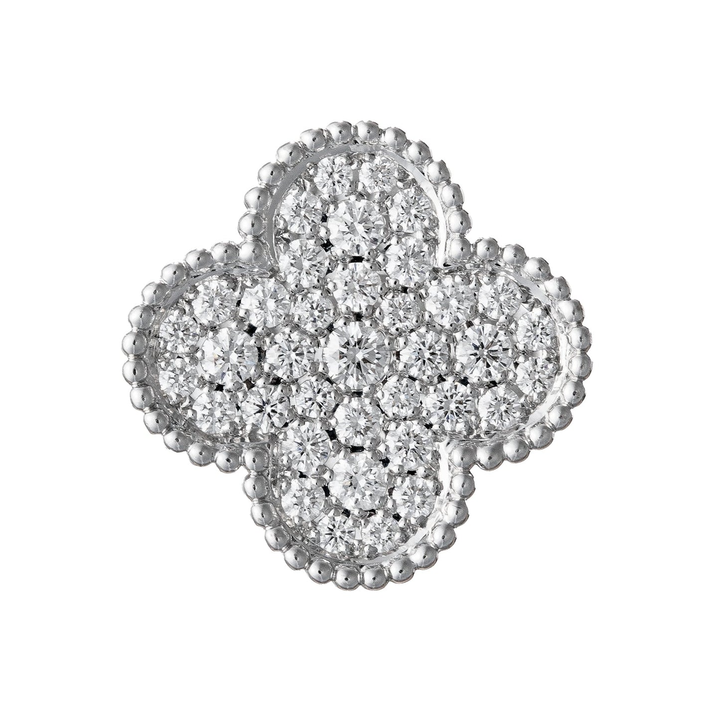 Van Cleef & Arpels - 18k White Gold Diamond Magic Alhambra Ring