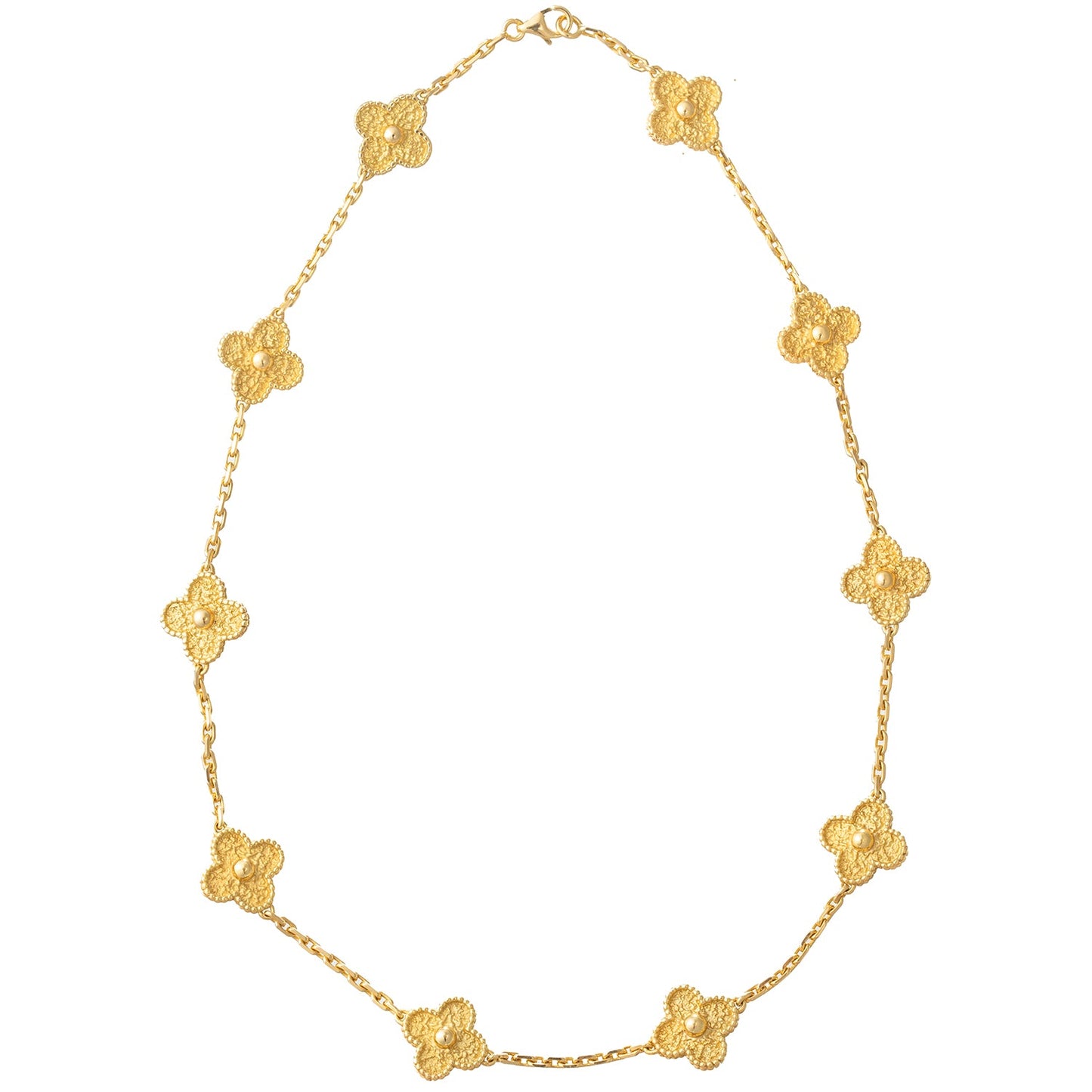 Van Cleef & Arpels - 18k Yellow Gold Vintage Alhambra Necklace