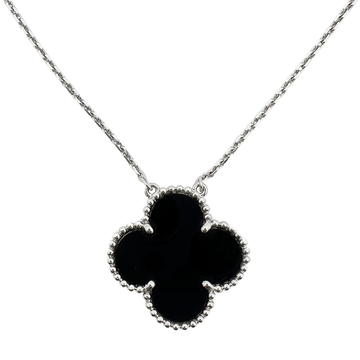 Van Cleef & Arpels - Black Onyx Fifth Avenue Magic Alhambra Pendant