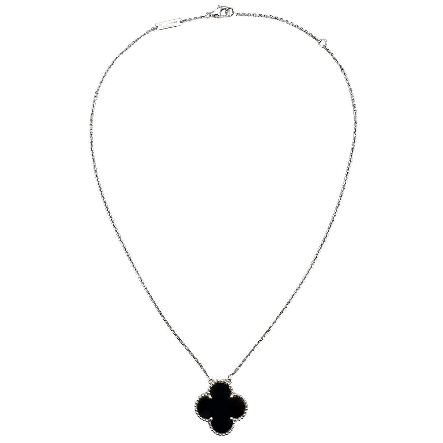 Van Cleef & Arpels - Black Onyx Fifth Avenue Magic Alhambra Pendant