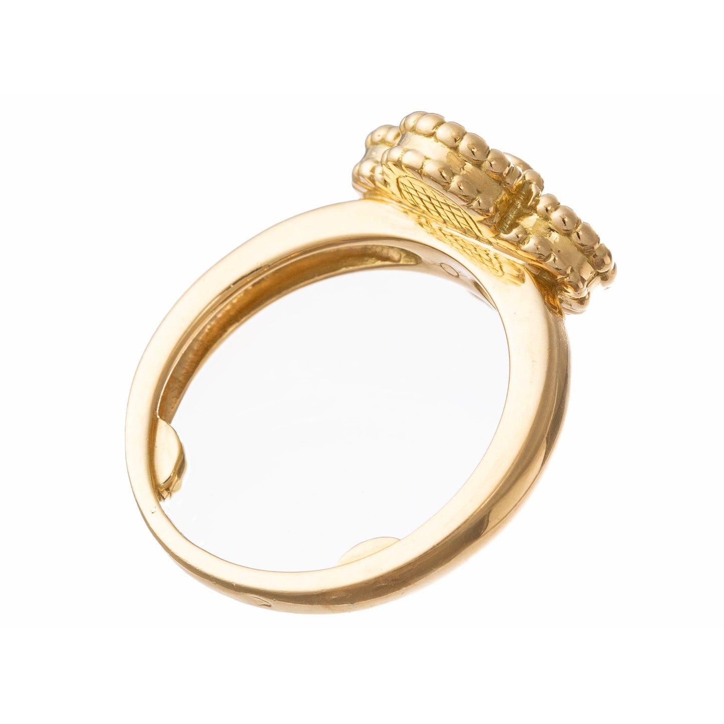 Van Cleef & Arpels - Mother - of - Pearl Diamond Vintage Alhambra Ring