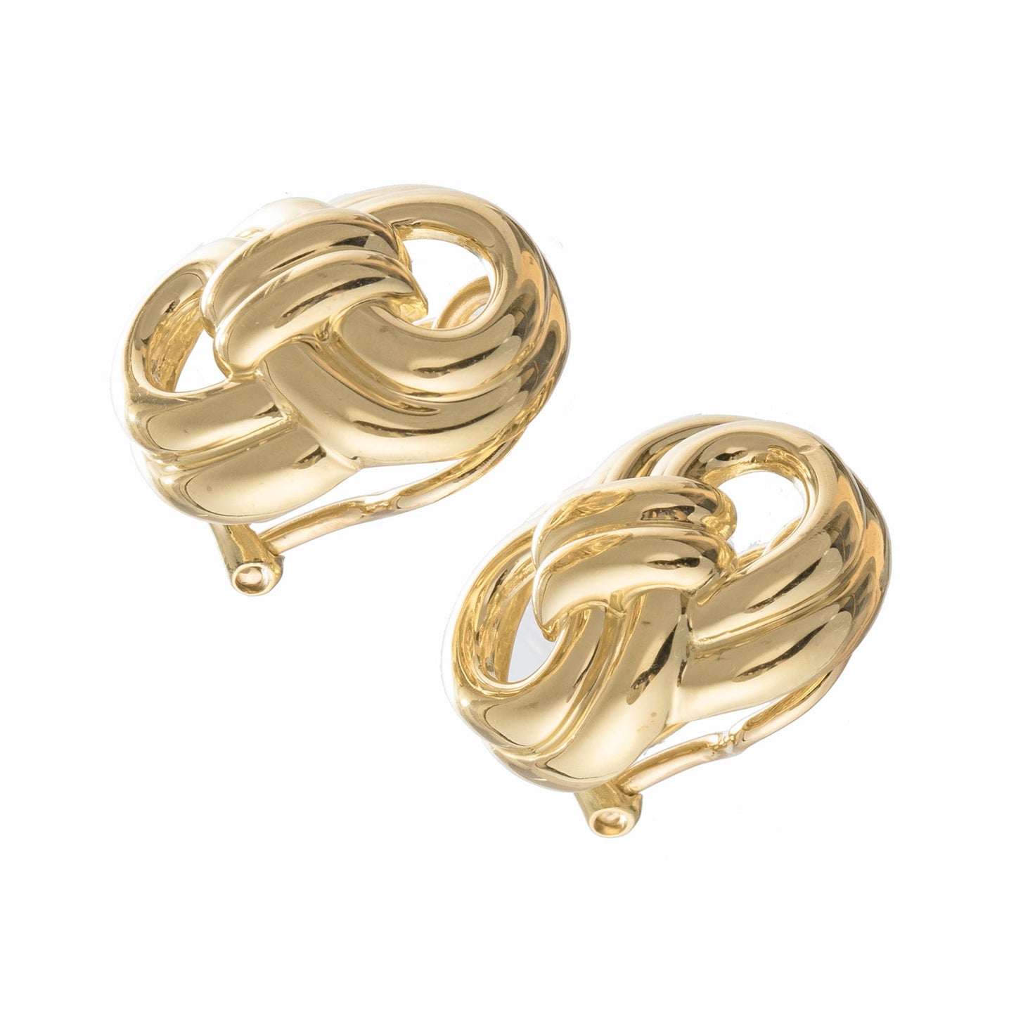 Verdura - Estate 18k Yellow Gold Figure Eight Earrings