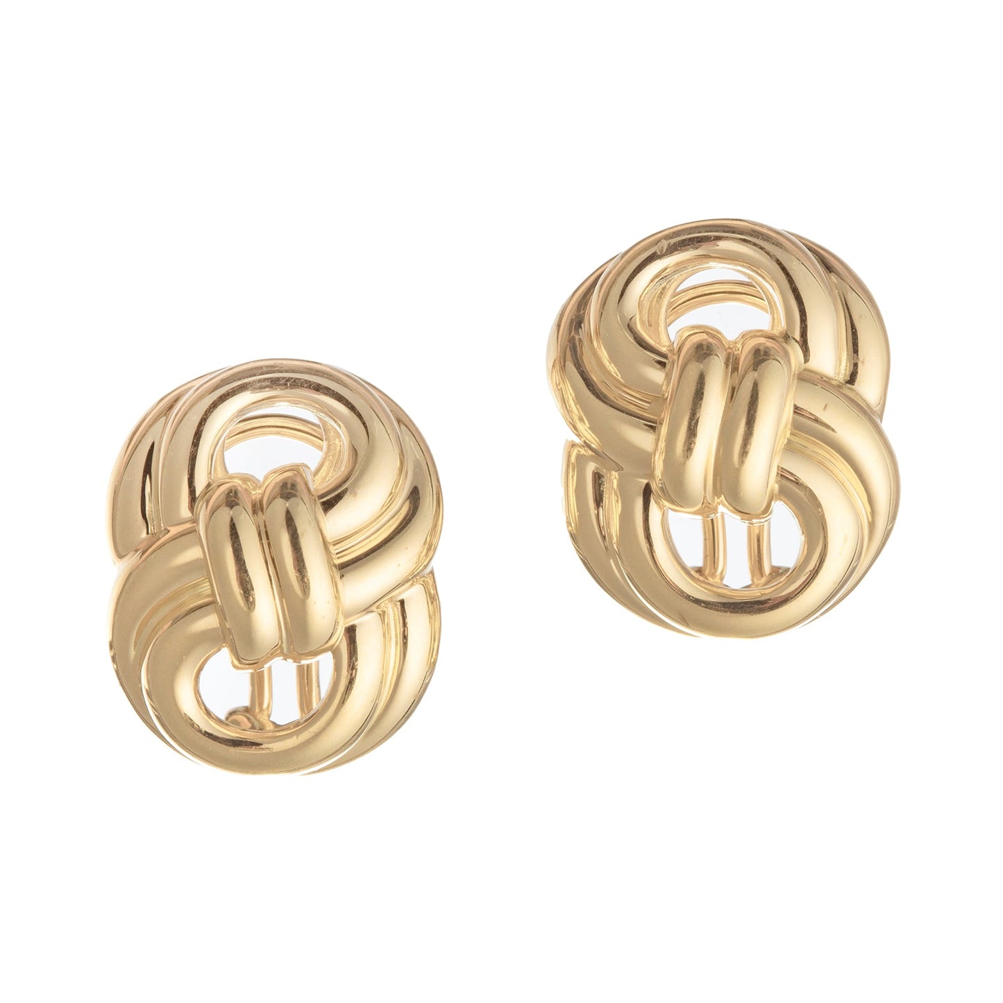 Verdura - Estate 18k Yellow Gold Figure Eight Earrings