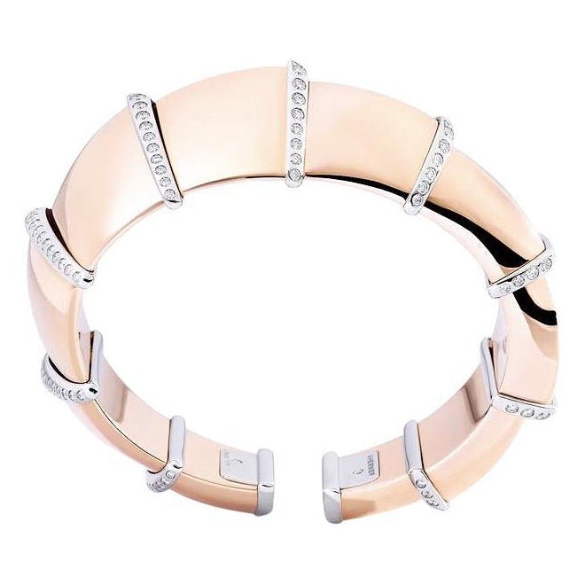 Vhernier - 18k Rose Gold Diamond Ardis Cuff Bracelet