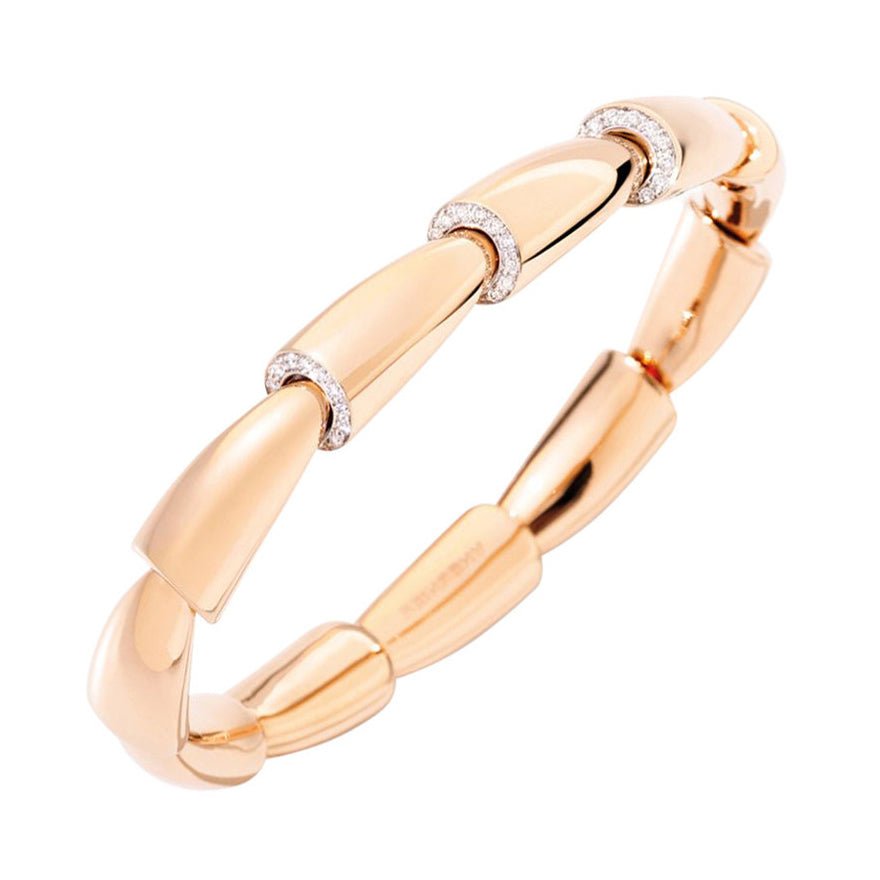 Vhernier - 18k Rose Gold Diamond Calla Midi Bracelet
