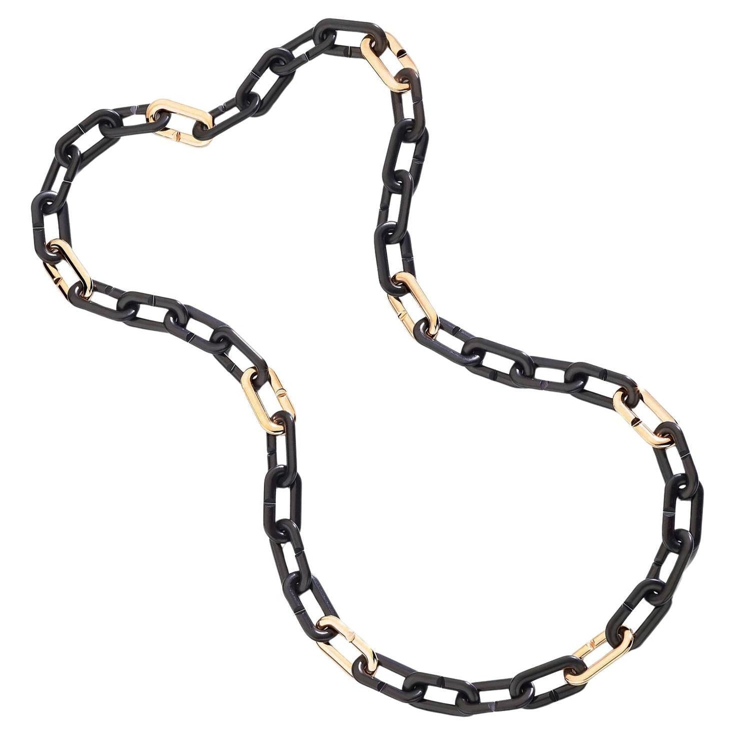 Vhernier - 18k Rose Gold Ebony Mon Jeu Maxi Chain Necklace
