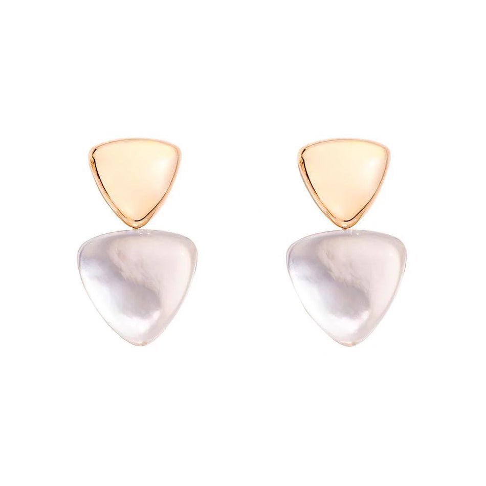 Vhernier - 18k Rose Gold Mother - of - Pearl Freccia Drop Earrings