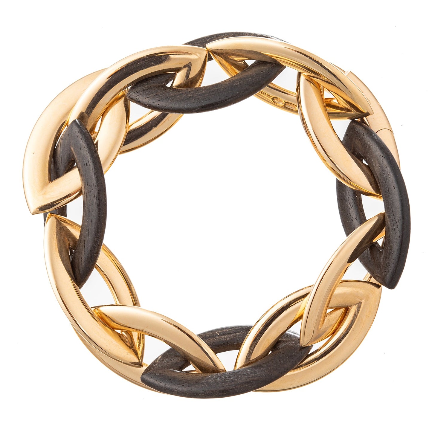 Vhernier - Estate 18k Rose Gold Ebony Doppio Senso Bracelet