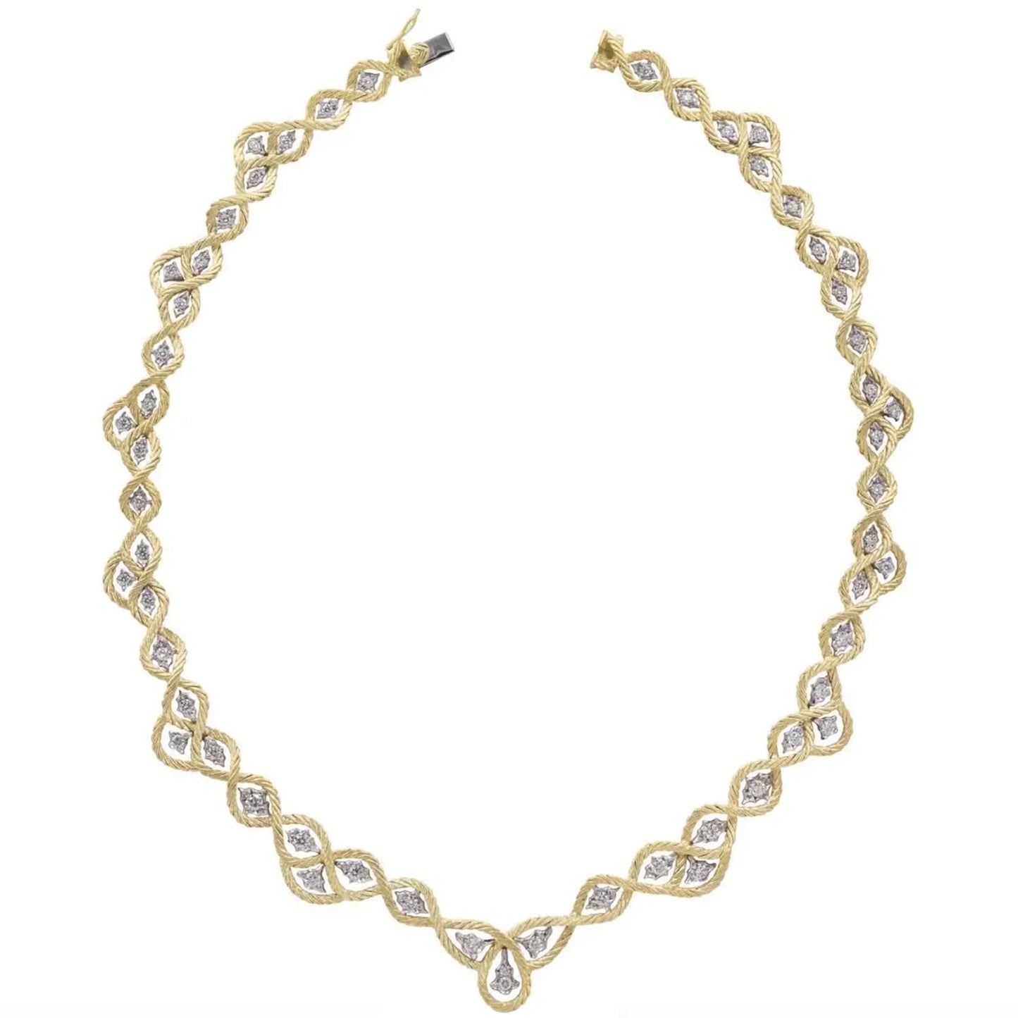 Buccellati - 18k Gold Diamond Étoilée Collar Necklace