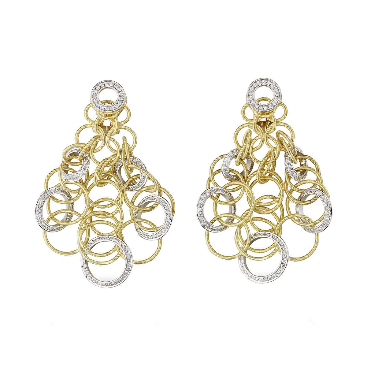 Buccellati - 18k Gold Diamond Hawaii Small Earrings