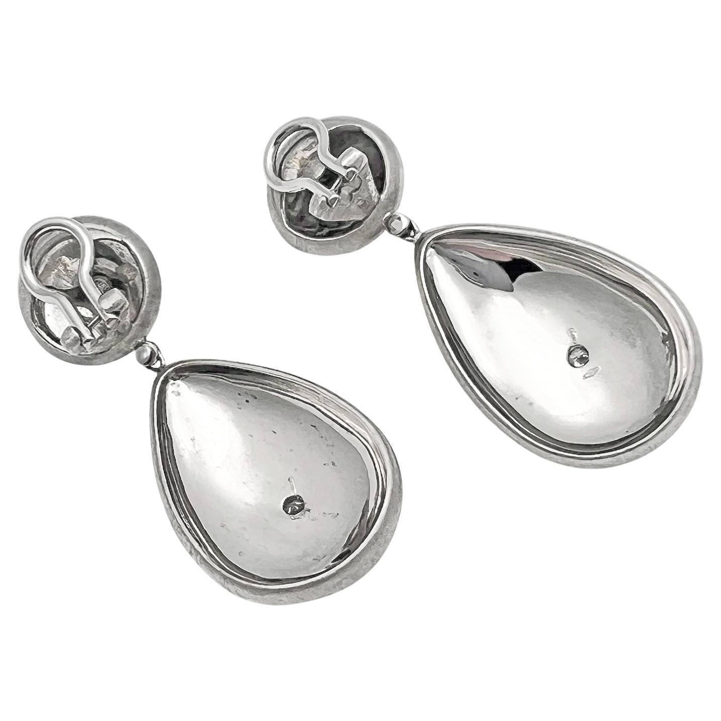 Buccellati - 18k White Gold Macri Classica Pendant Earrings