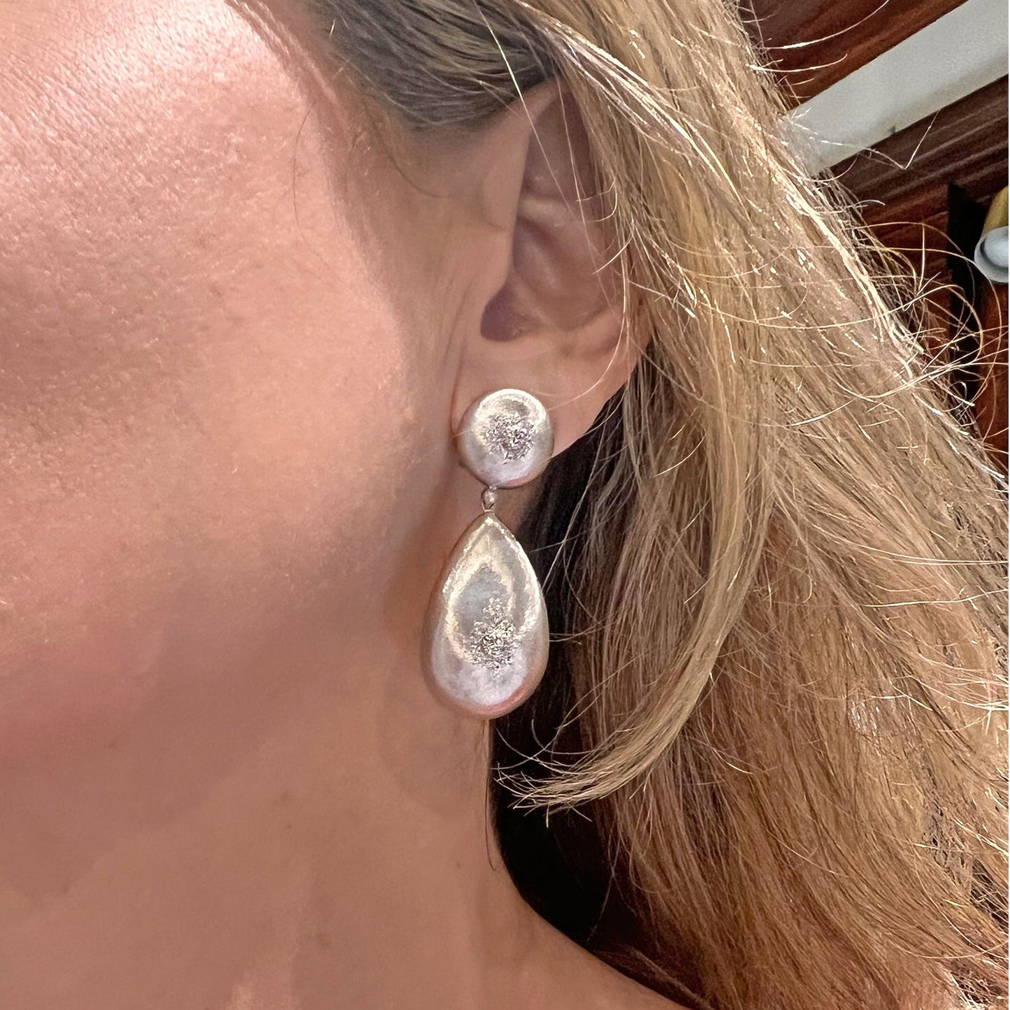 Buccellati - 18k White Gold Macri Classica Pendant Earrings
