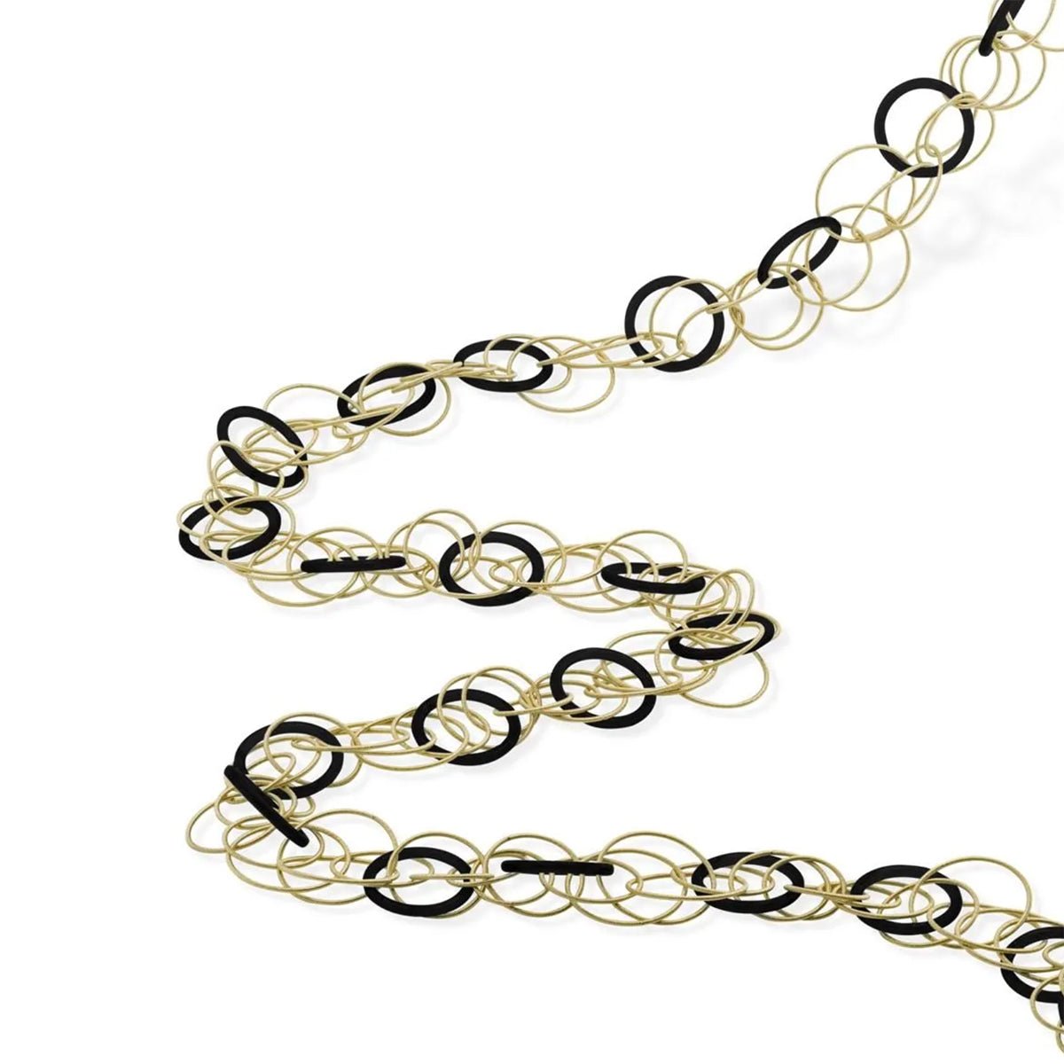 Buccellati - 18k Yellow Gold Black Onyx Hawaii Long Necklace