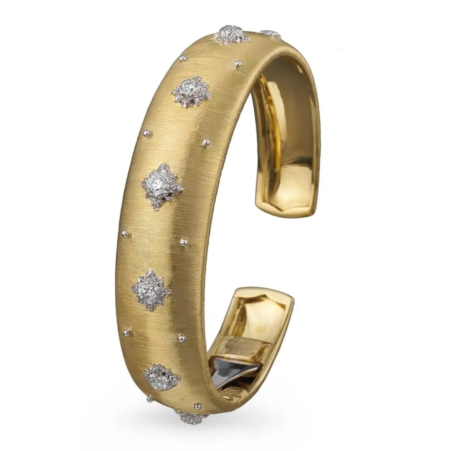 Buccellati - 18k Yellow Gold Diamond Macri Cuff