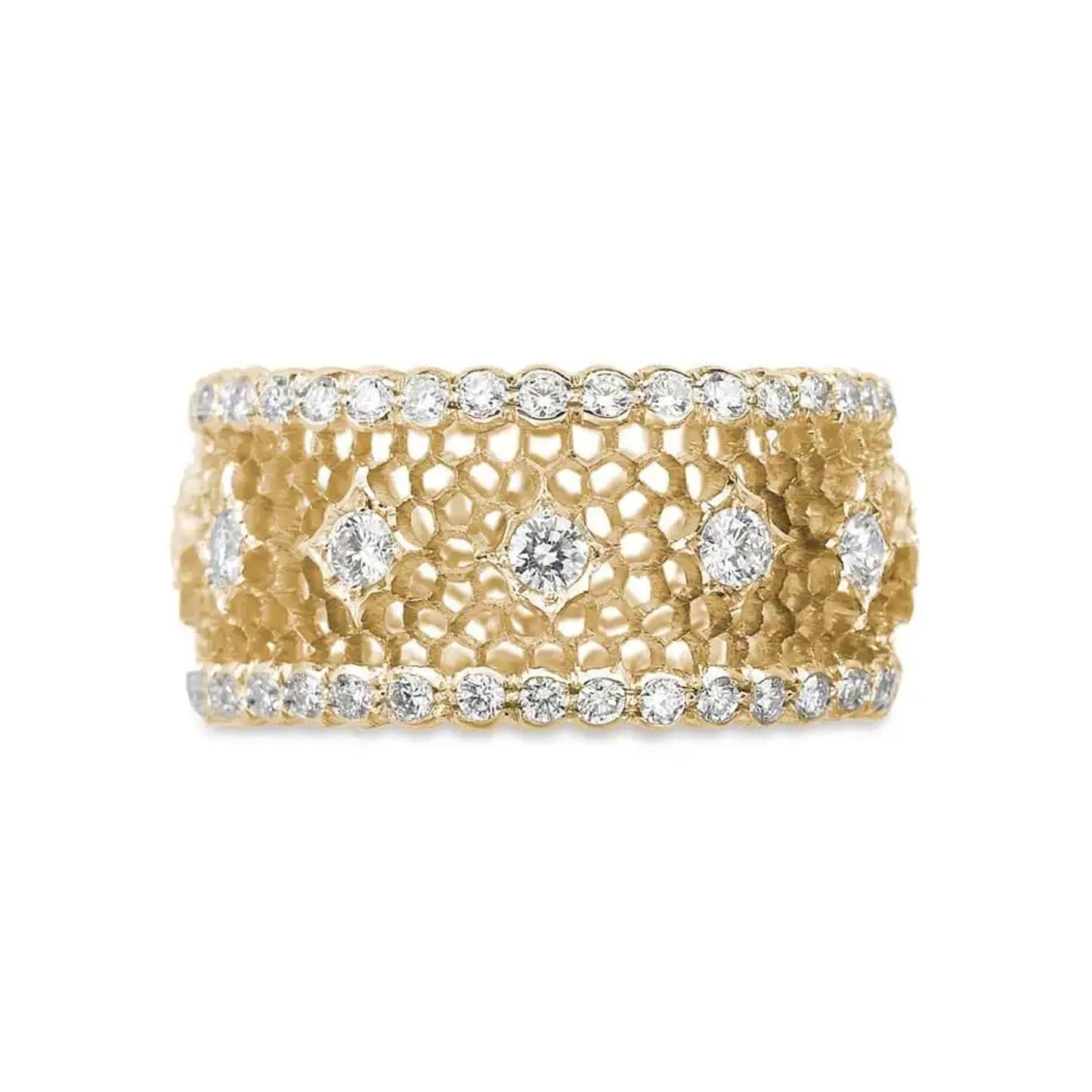 Buccellati - 18k Yellow Gold Diamond Nuovo Tulle Band
