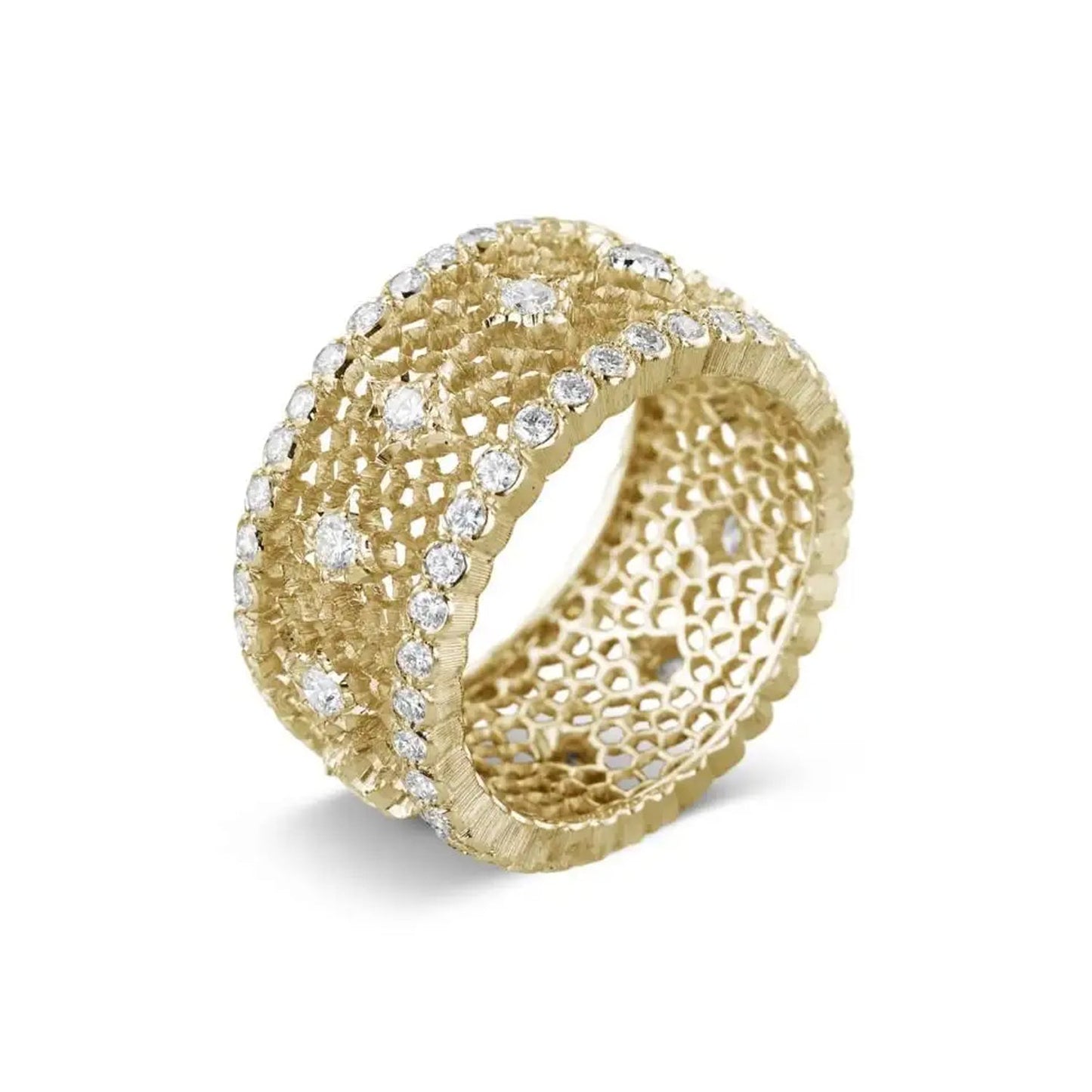 Buccellati - 18k Yellow Gold Diamond Nuovo Tulle Band