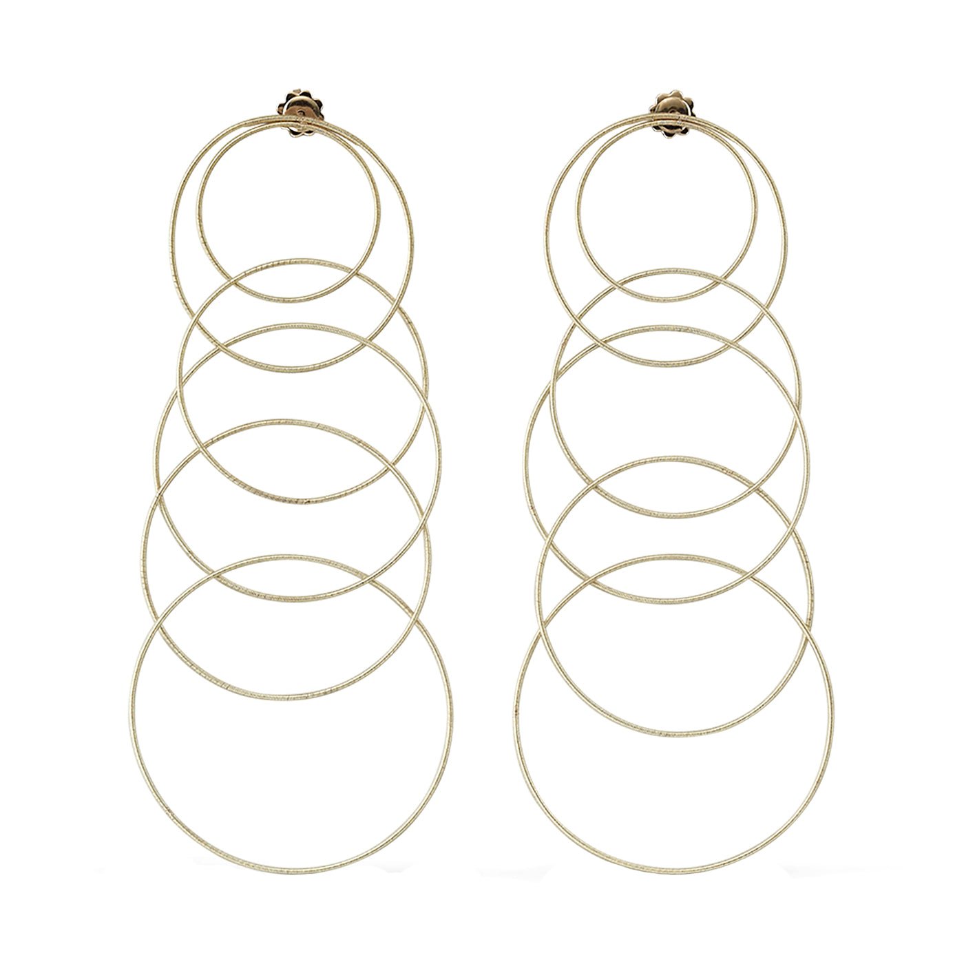 Buccellati - 18k Yellow Gold Hawaii Waikiki Circle Drop Earrings