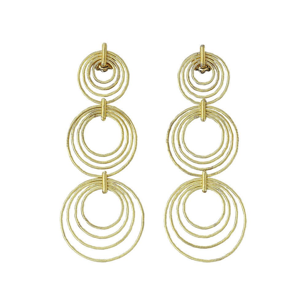 Buccellati - 18k Yellow Gold Hawaii Waikiki Triple Drop Earrings