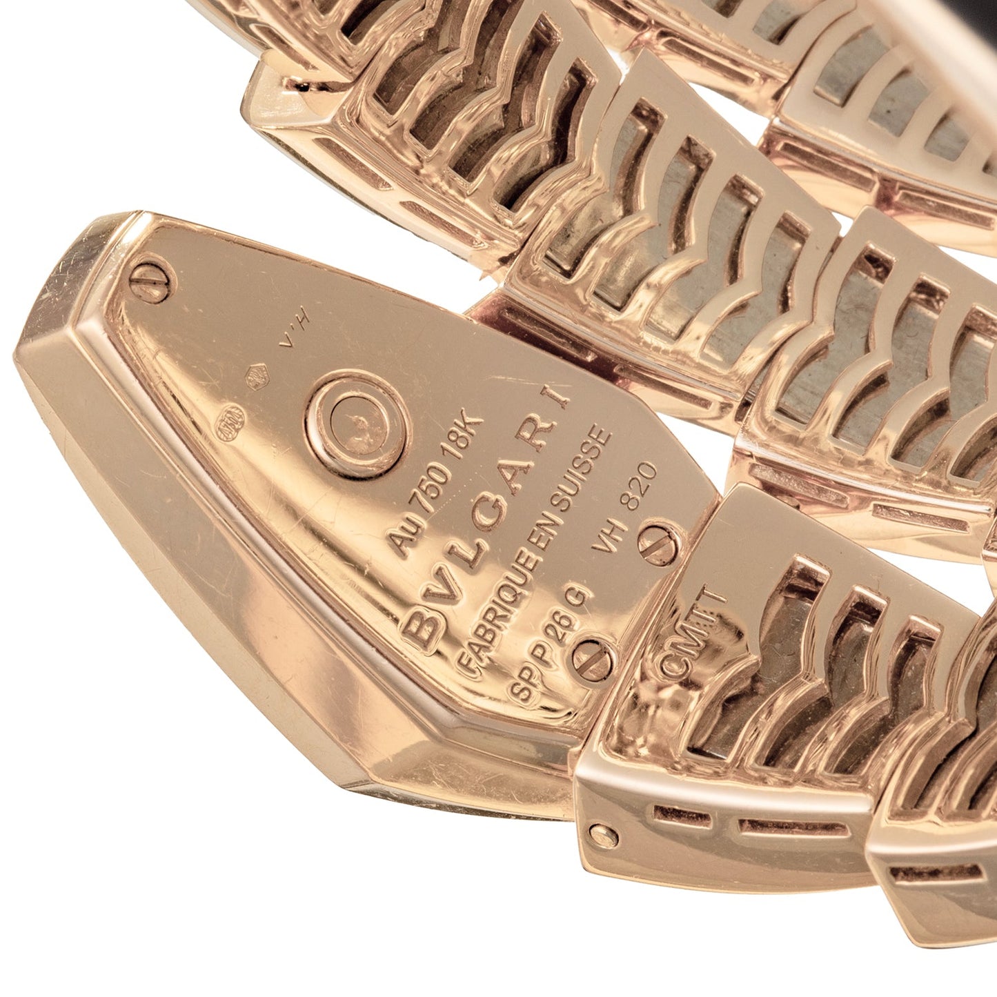 Bvlgari - Serpenti Scagile Rose Gold Diamond Onyx Bracelet Watch