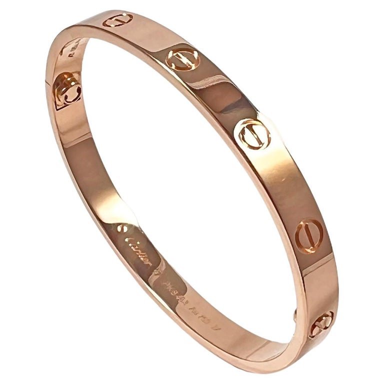Cartier - 18k Rose Gold Size 17 LOVE Bracelet