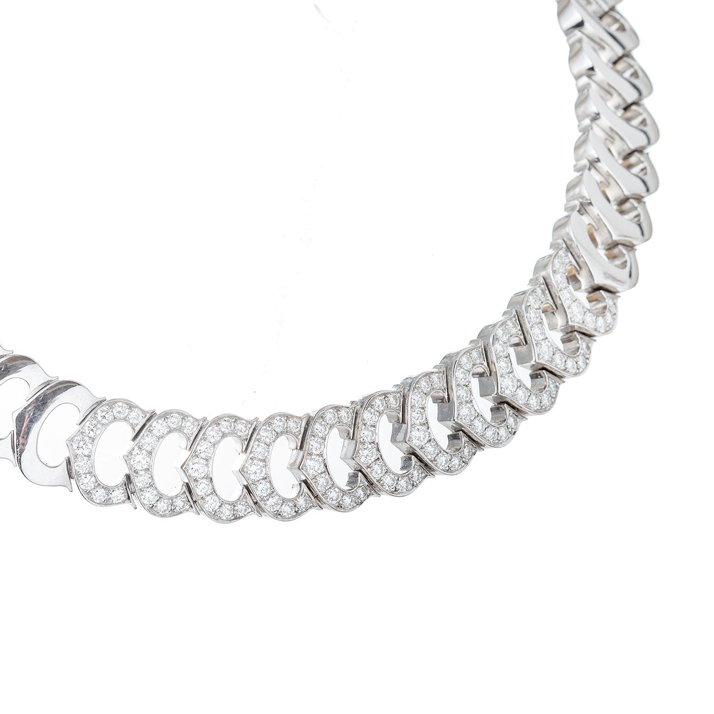 Cartier - 'C' de Cartier White Gold Diamond Necklace