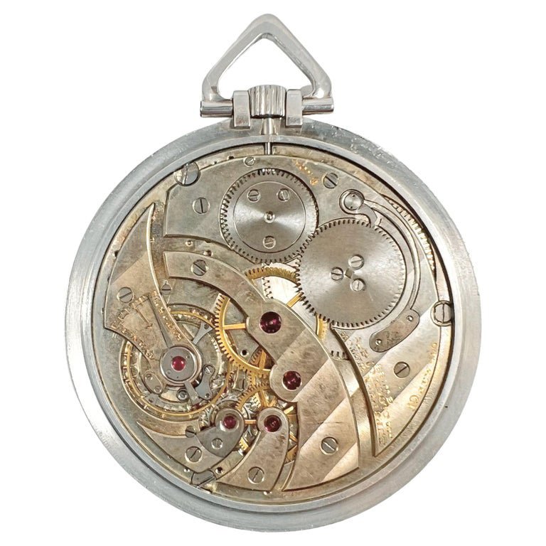 Cartier - Open Face Ultra-Thin Platinum Pocket Watch