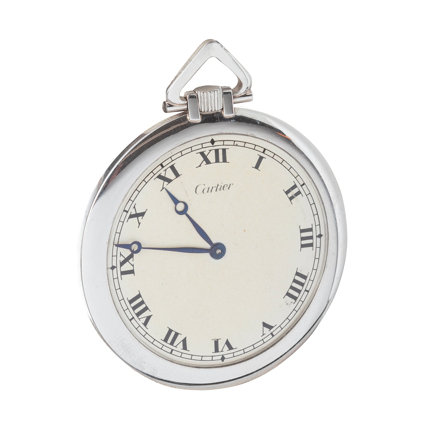 Cartier - Open Face Ultra-Thin Platinum Pocket Watch