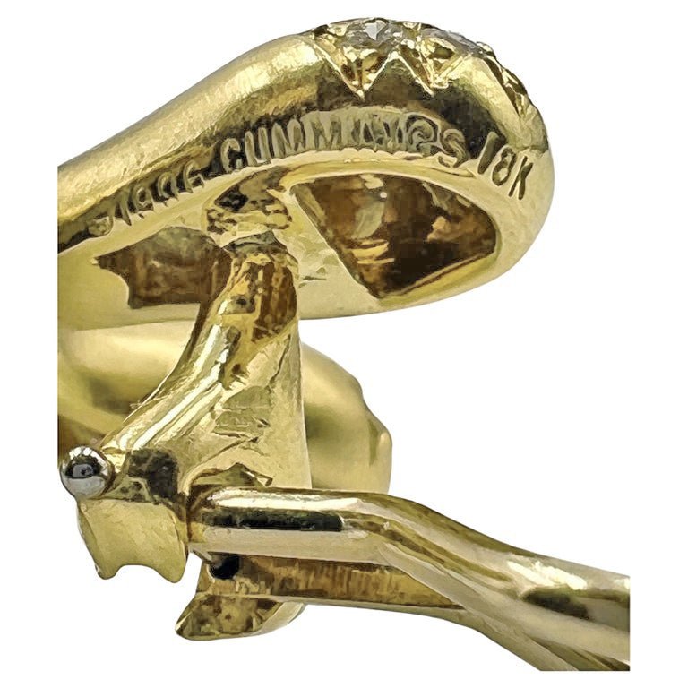 Estate Collection - Angela Cummings 18k Yellow Gold Jacks Earrings