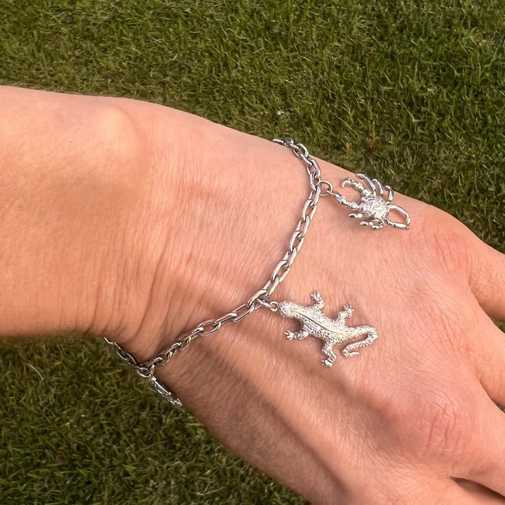 Estate Collection - Platinum Diamond Whimsical Charm Bracelet
