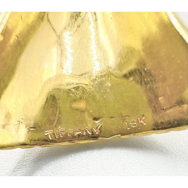 Estate Collection - Tiffany 18k Yellow Gold Large Cross Pendant