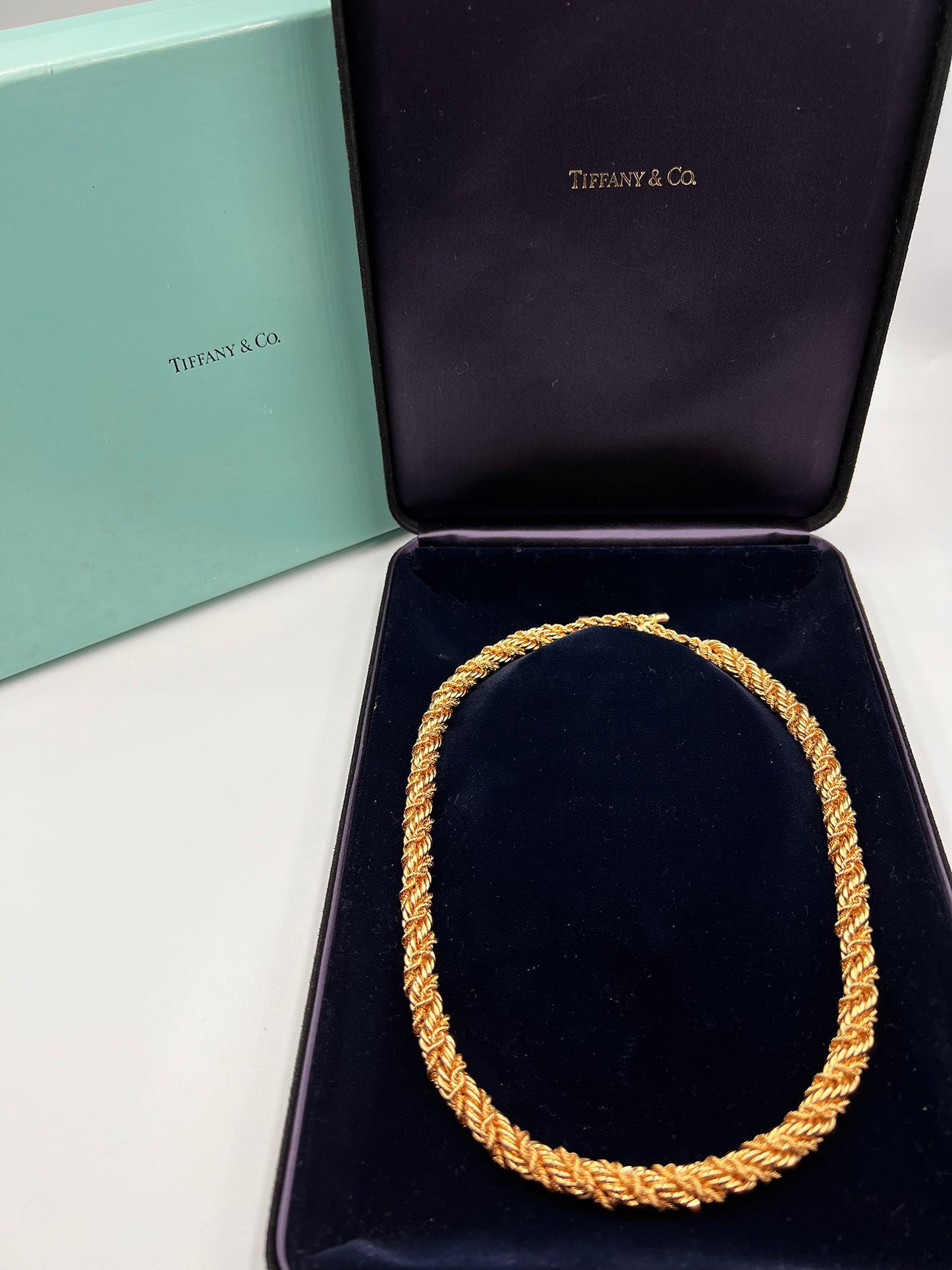 Estate Collection - Tiffany Schlumberger 18k Yellow Gold Rope-Twist Necklace
