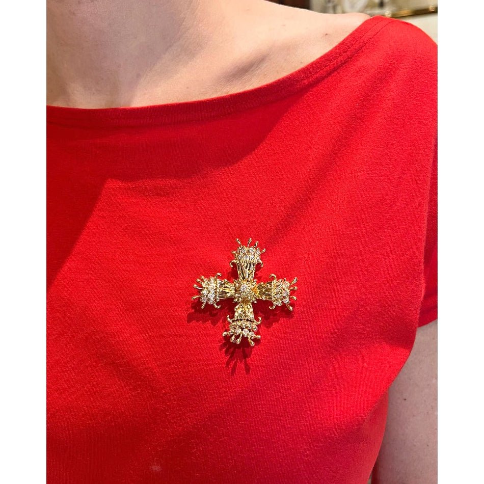 Estate Collection - Tiffany Schlumberger Maltese Cross Pendant Brooch