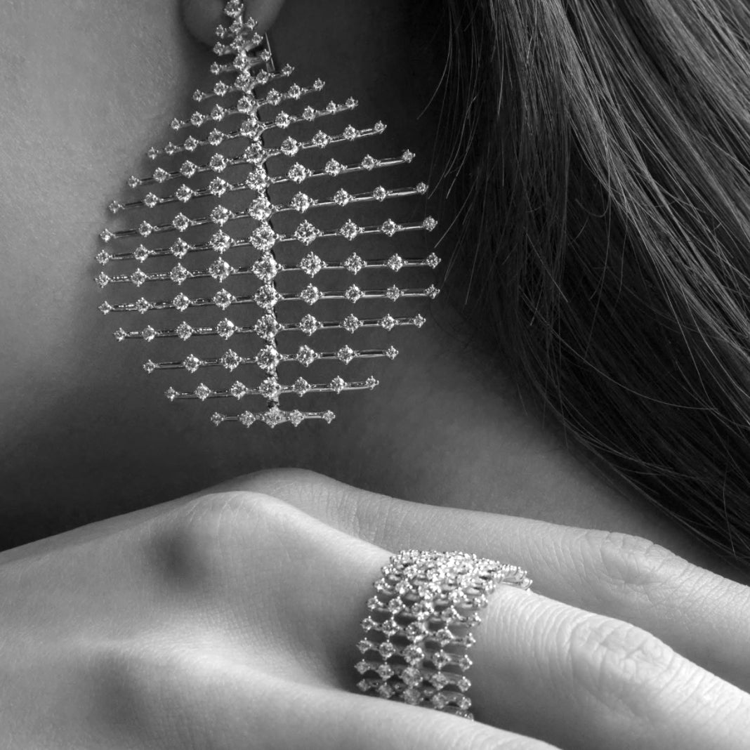 Fernando Jorge - 18k Yellow Gold Diamond Medium Disco Earrings