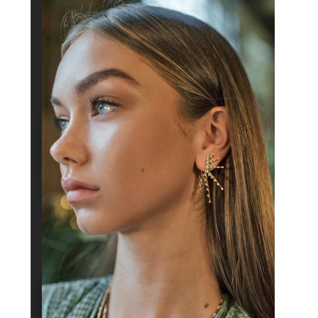 Fernando Jorge - 18k Yellow Gold Diamond Radiant Earrings