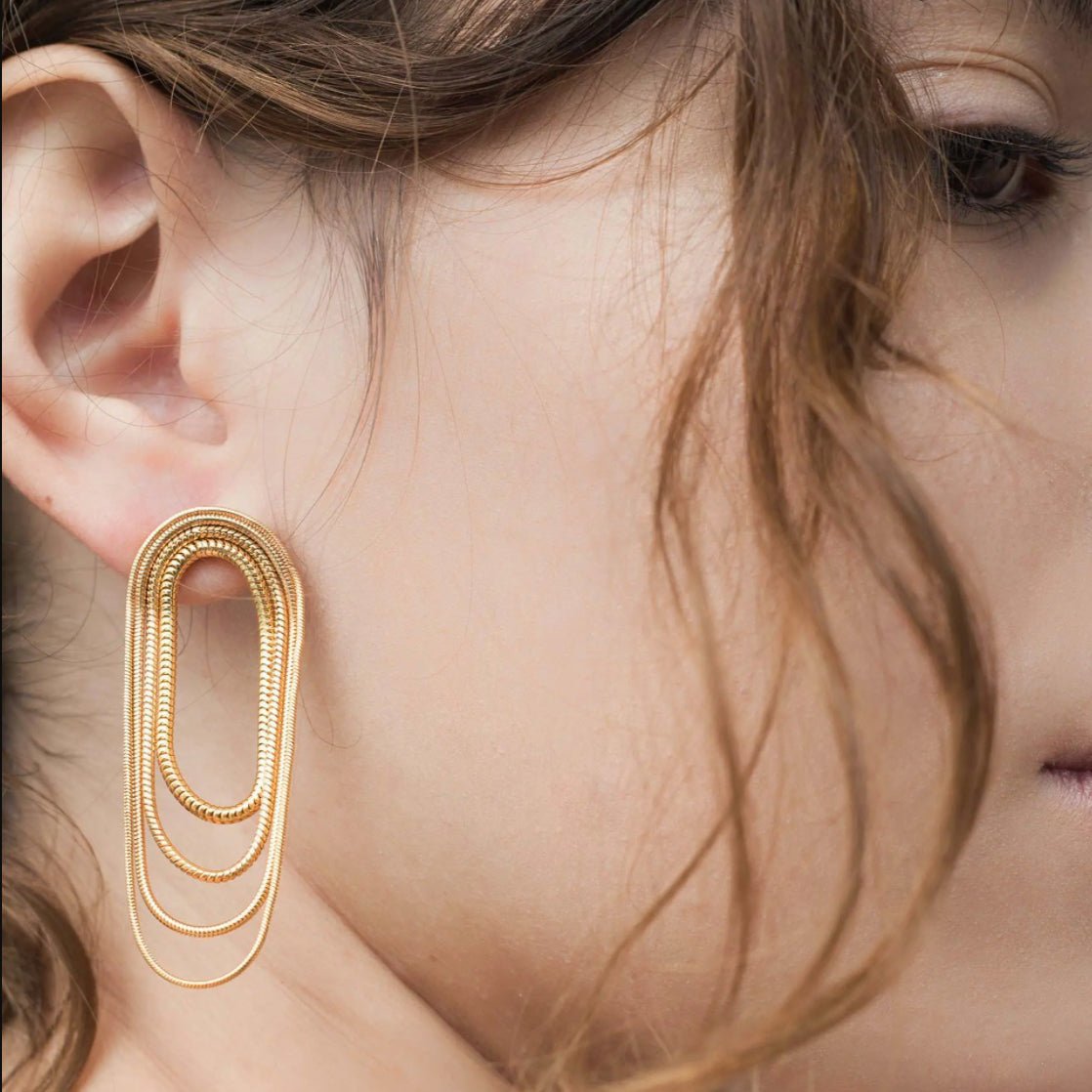 Fernando Jorge - 18k Yellow Gold Parallel Multi-Chain Earrings