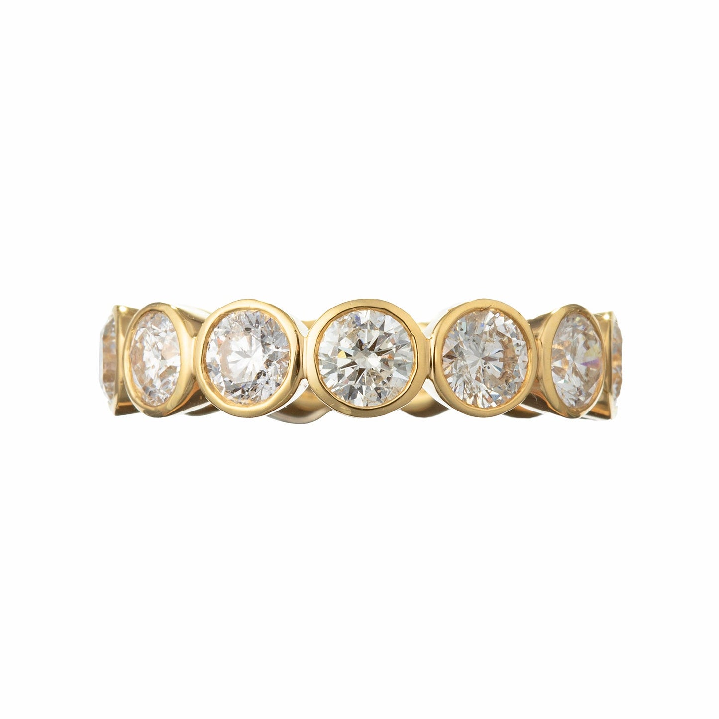 Greenleaf & Crosby - Bezel-Set Round Brilliant Diamond Eternity Band