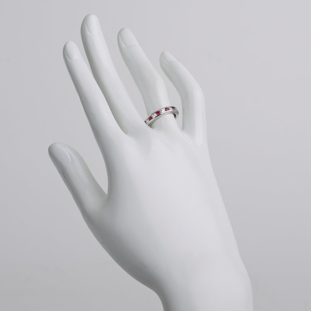 Greenleaf & Crosby - Channel-Set Ruby Diamond Eternity Band