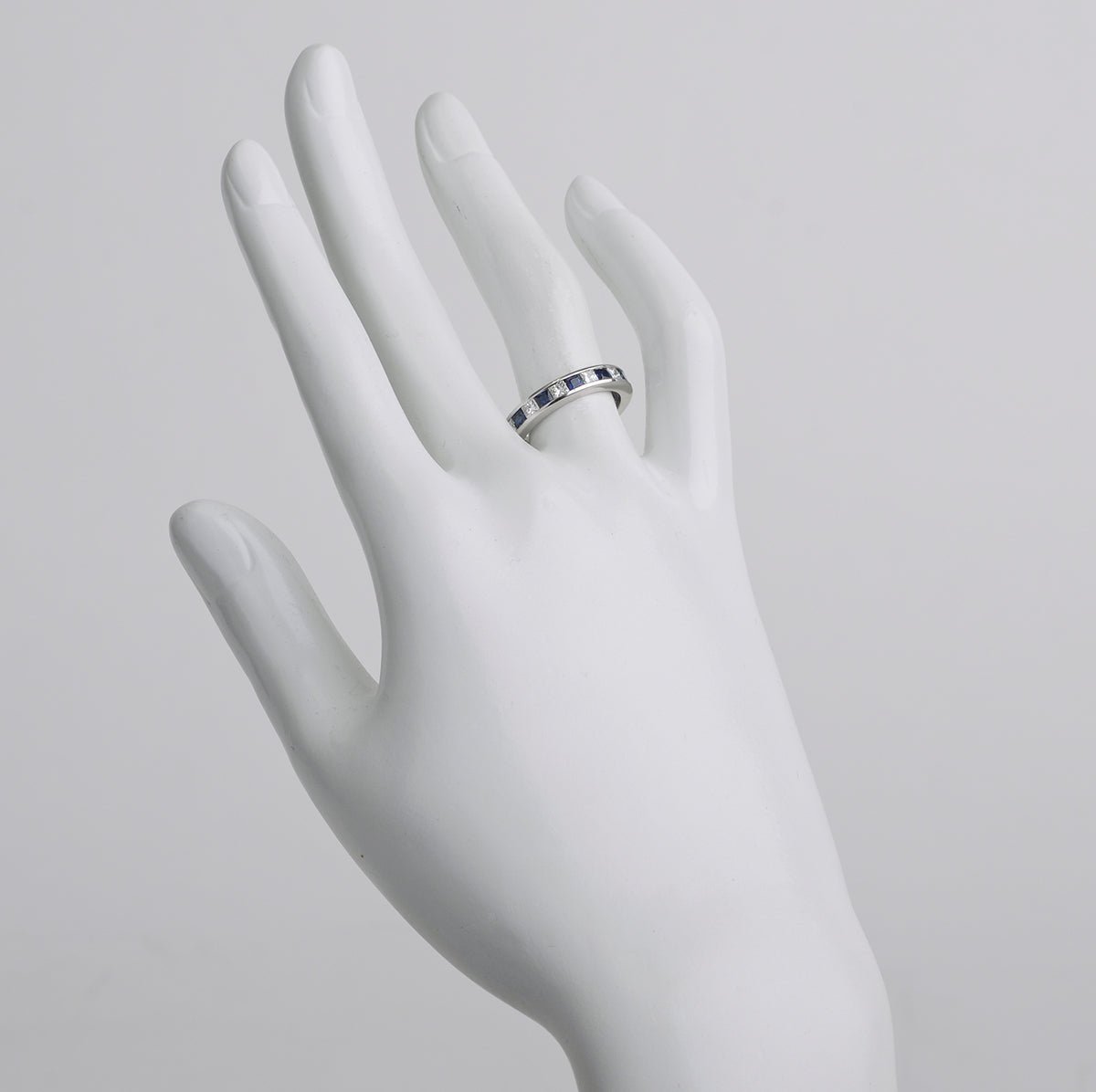 Greenleaf & Crosby - Channel-Set Sapphire Diamond Eternity Band