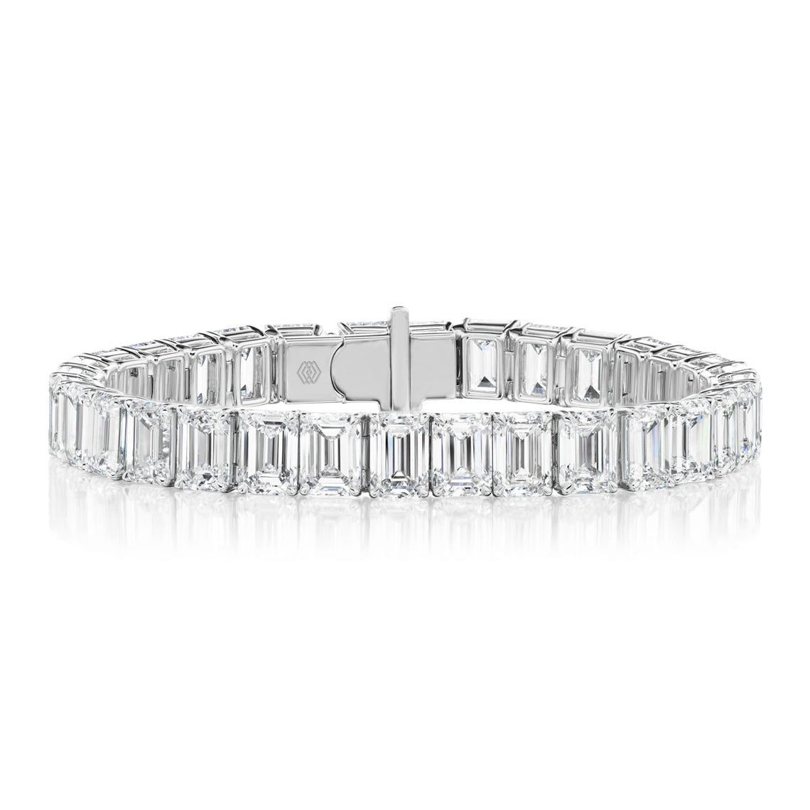 Greenleaf & Crosby - Emerald-Cut Diamond Line Bracelet (21.19ct)