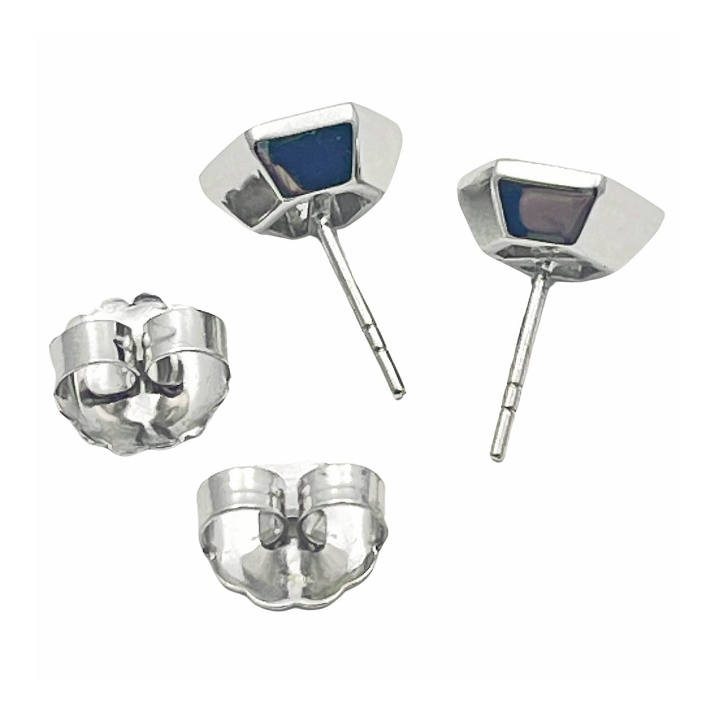 Greenleaf & Crosby - Hexagonal Diamond Mosaic Stud Earrings