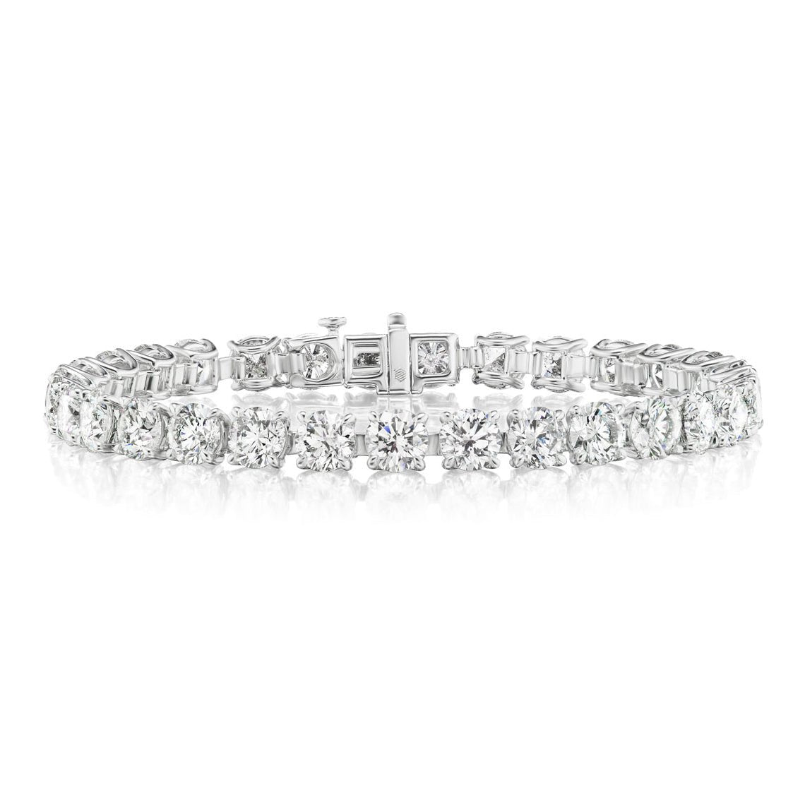 Greenleaf & Crosby - Round Brilliant Diamond Line Bracelet (15.03ct)