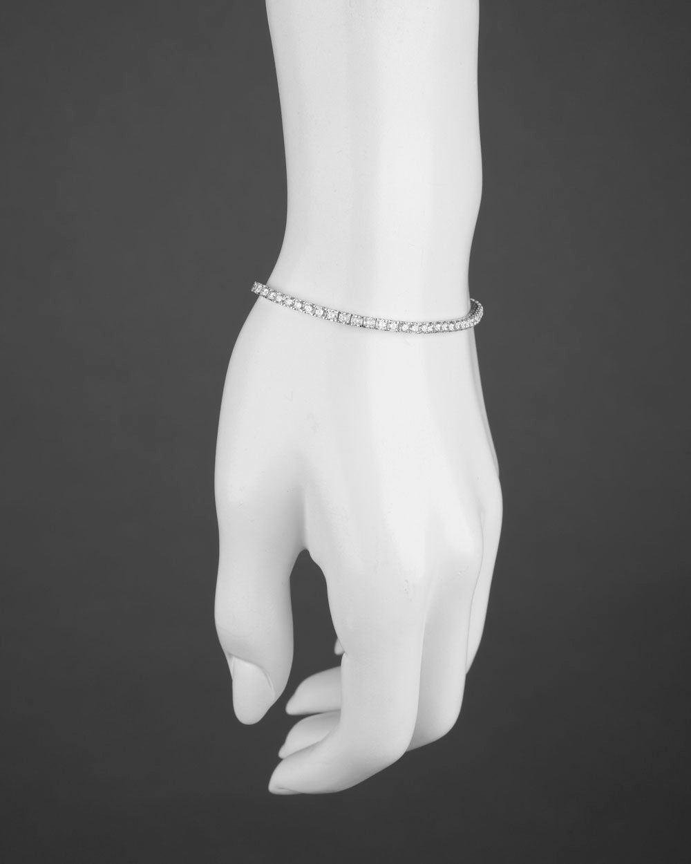 Greenleaf & Crosby - Round Brilliant Diamond Line Bracelet (3ct)