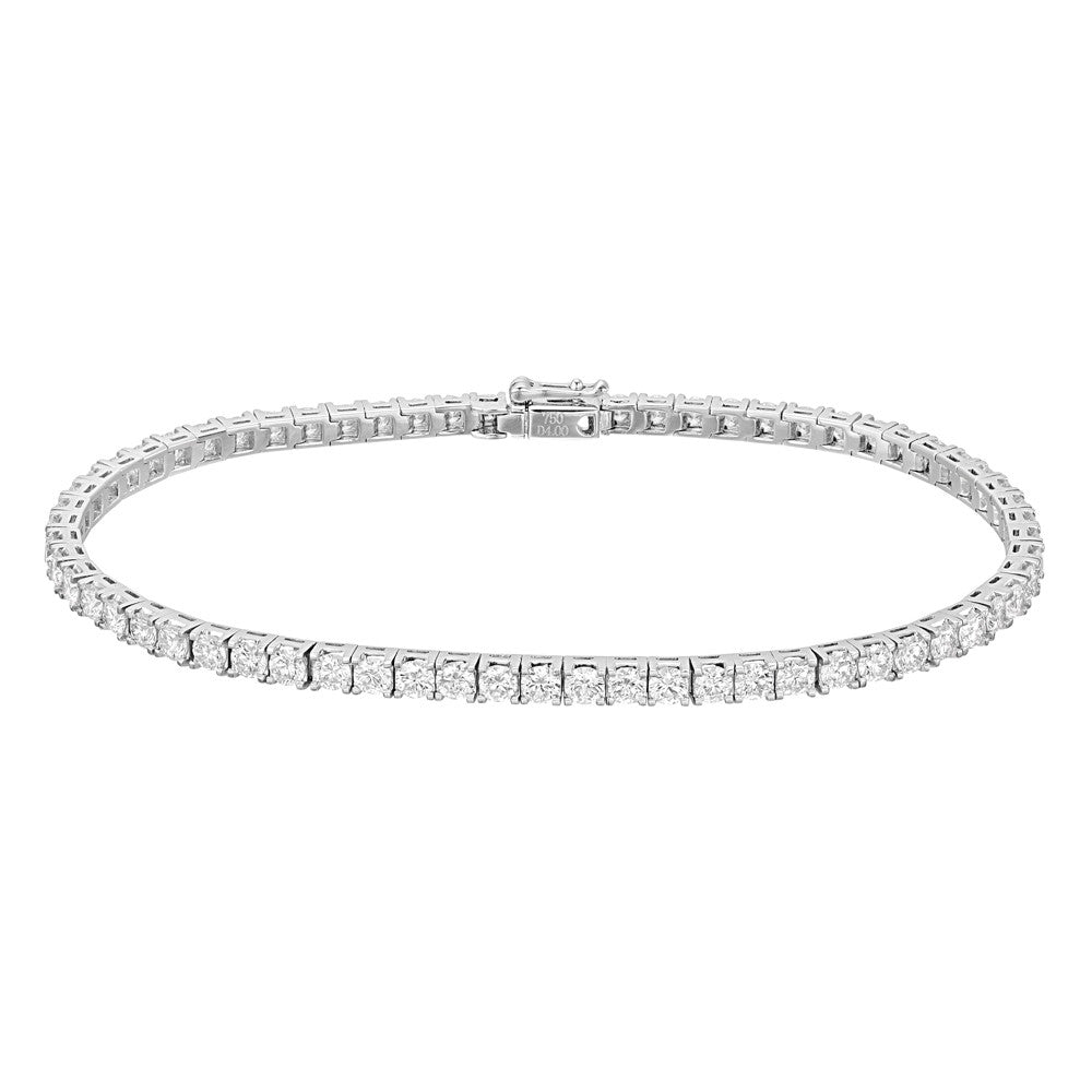 Greenleaf & Crosby - Round Brilliant Diamond Line Bracelet (3ct)