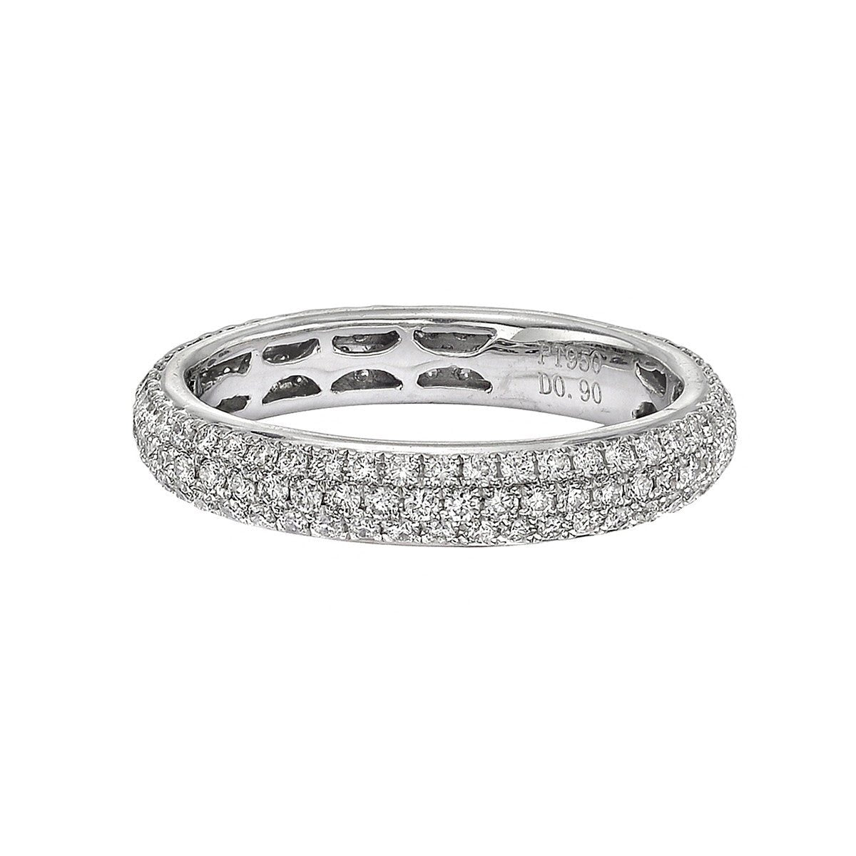 Greenleaf & Crosby - Three-Row Diamond Eternity Band (0.90ct)