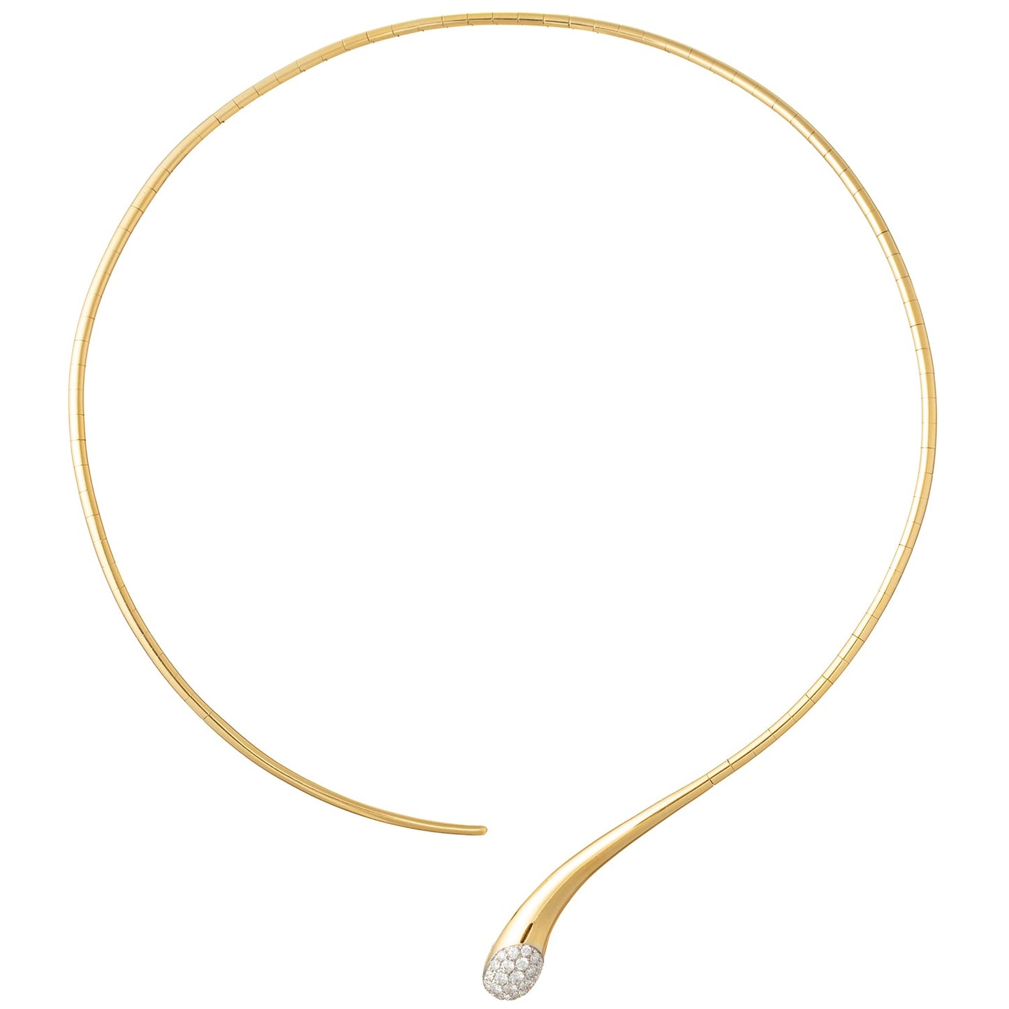 Leo Pizzo - 18k Yellow Gold Diamond Wire Collar Necklace