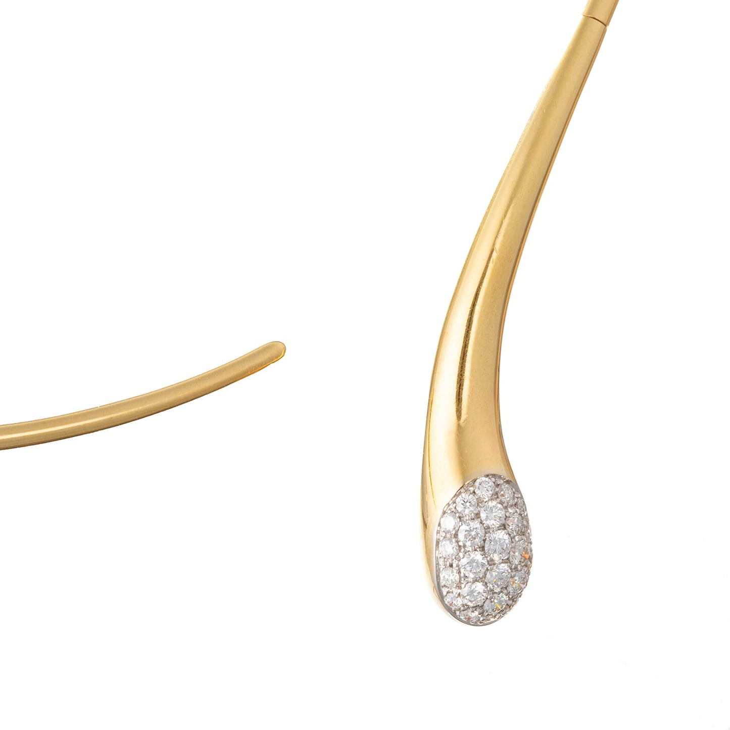 Leo Pizzo - 18k Yellow Gold Diamond Wire Collar Necklace