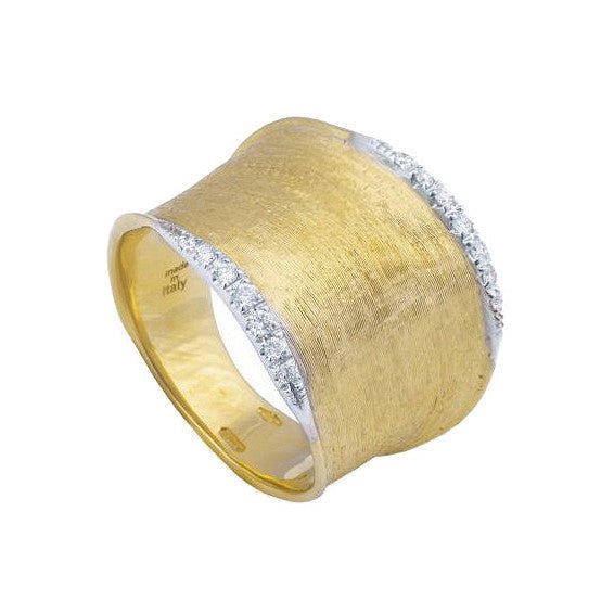 Marco Bicego - 18k Gold Diamond Lunaria Wide Band