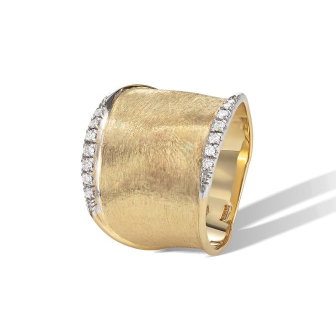 Marco Bicego - 18k Gold Diamond Lunaria Wide Band