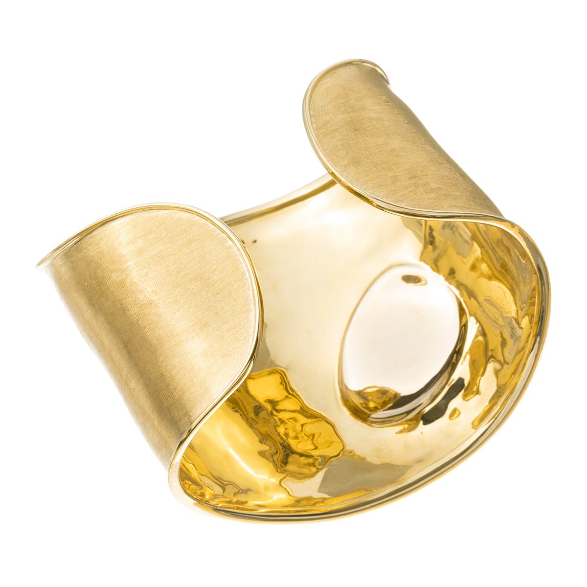 Marco Bicego - 18k Gold Diamond Lunaria Wide Cuff Bracelet