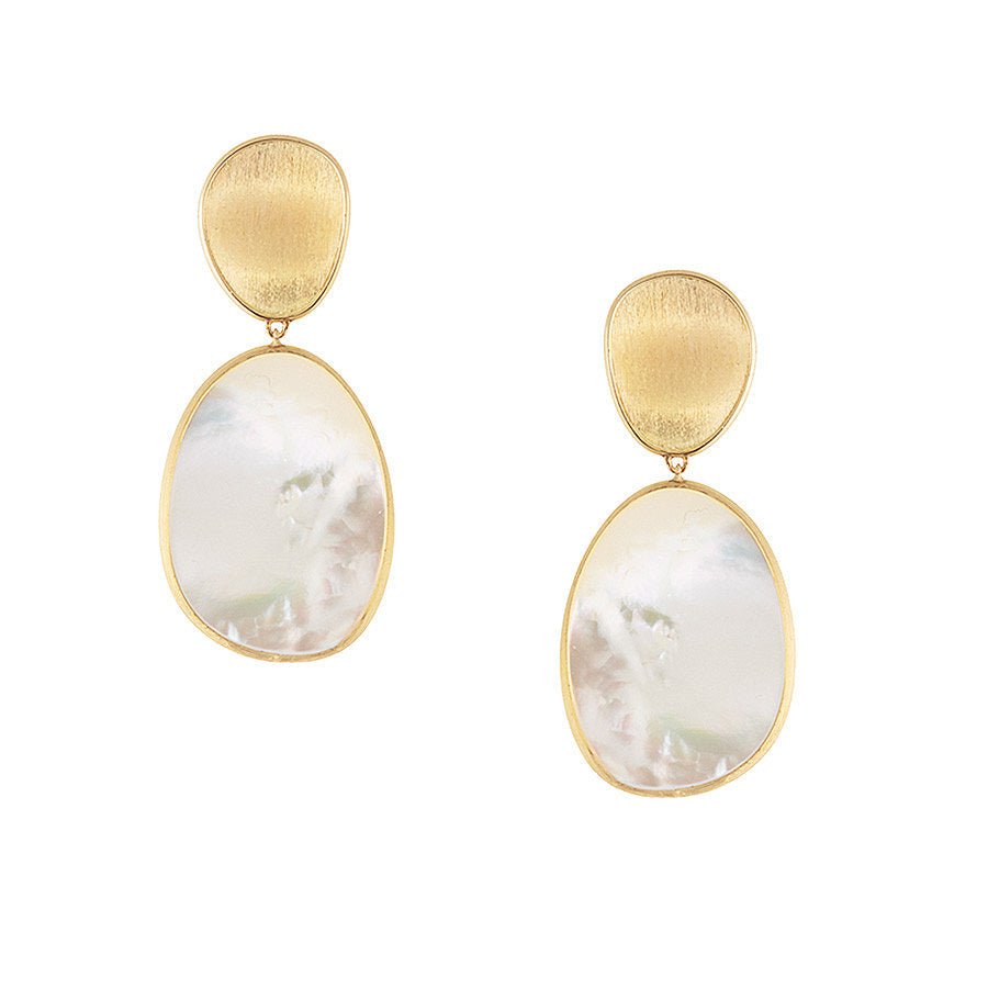 Marco Bicego - 18k Gold Mother-of-Pearl Lunaria Drop Earrings